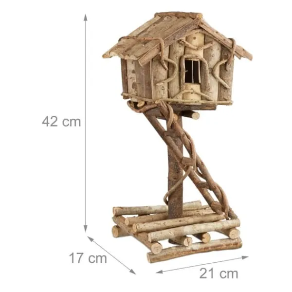 Til Fugle & Småvildt^Fuglehus, 42x21x17 cm, Træ