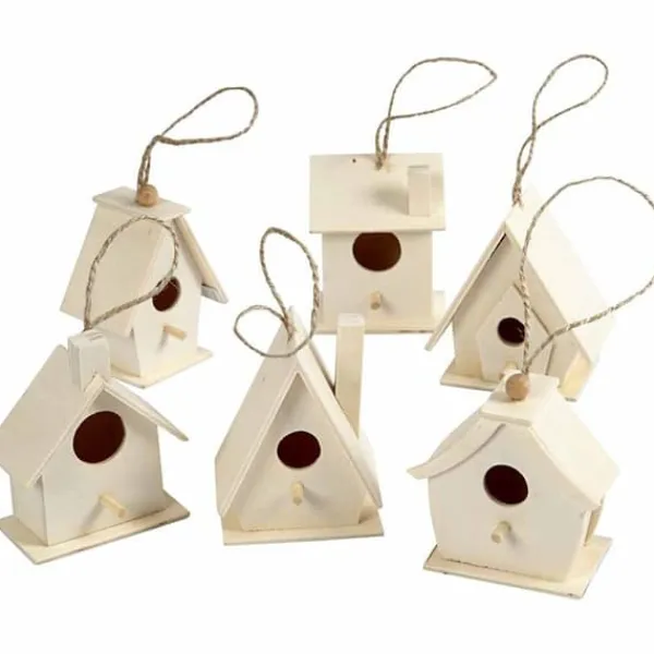 Discount Fuglehuse, H: 7 cm, 6 stk./ 1 pk. Til Fugle & Småvildt