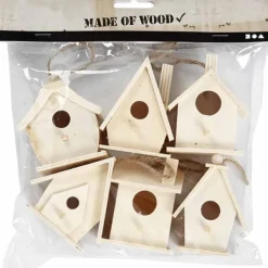 Discount Fuglehuse, H: 7 cm, 6 stk./ 1 pk. Til Fugle & Småvildt