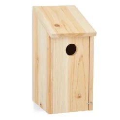 Outlet Fuglekasse, Træ, 26x12x14.5 cm, Natur Til Fugle & Småvildt