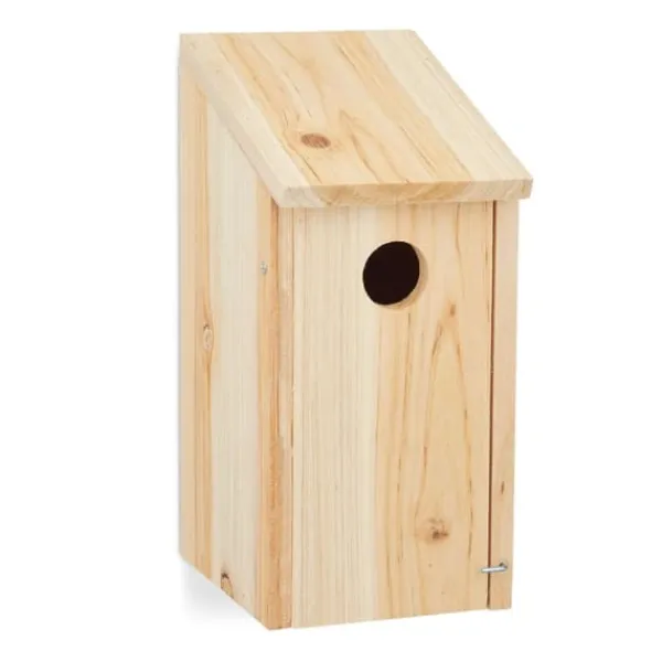 Outlet Fuglekasse, Træ, 26x12x14.5 cm, Natur Til Fugle & Småvildt