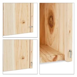 Outlet Fuglekasse, Træ, 26x12x14.5 cm, Natur Til Fugle & Småvildt