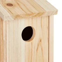 Outlet Fuglekasse, Træ, 26x12x14.5 cm, Natur Til Fugle & Småvildt