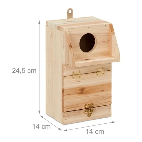Til Fugle & Småvildt^Fuglekasse, 24,5x14x14 cm, Natur