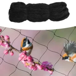 Insektmiddel & Dyreafvisende Middel^Fuglenet - Beskyttelsesnet til have, frugtplantage og dam - 30,48 x 15,24 m - Mod fugle og insekter - Til frugttræer, planter, afgrøder - Sort