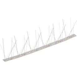 Sale Fuglepigge sæt med 40 stk. - Effektiv fugleafskræmmer | Materiale: Rustfrit stål | Rækker: 5 | Længde: 20 m Insektmiddel & Dyreafvisende Middel