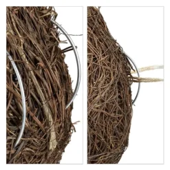 Til Fugle & Småvildt^Fuglerede, Strå, 30x16x16 cm, Naturlig