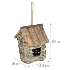 Til Fugle & Småvildt^Fuglerede, 20x13,5x16 cm, Natur