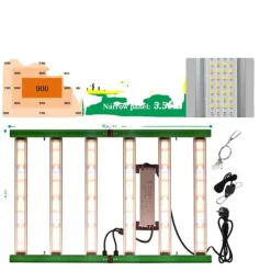 Best Fuldspektret LED vækstlys, 400W effekt, 1936 LED konfiguration,320W Kit Til Plante- & Urtedyrkning