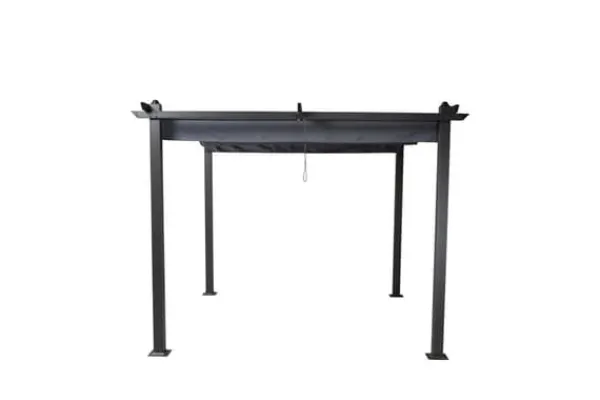 Online FURNLUX UDENDØRS PERGOLA LAZIO GRÅ & SORT 295 CM Buer, Spalier, Lysthuse Uden Tag