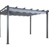 Clearance FURNLUX UDENDØRS PERGOLA LAZIO GRÅ & SORT 395CM Buer, Spalier, Lysthuse Uden Tag
