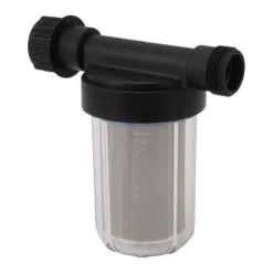 Online G3/4 Haveslangefilter Vandpumpe Si Filter Rustfrit stål Filterskærm Transparent design Haveslange Sedimentfilter Vanding
