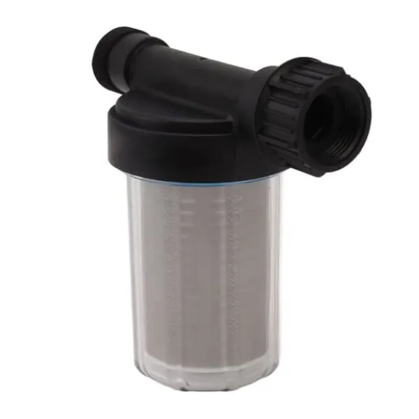 Online G3/4 Haveslangefilter Vandpumpe Si Filter Rustfrit stål Filterskærm Transparent design Haveslange Sedimentfilter Vanding