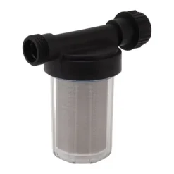 Online G3/4 Haveslangefilter Vandpumpe Si Filter Rustfrit stål Filterskærm Transparent design Haveslange Sedimentfilter Vanding