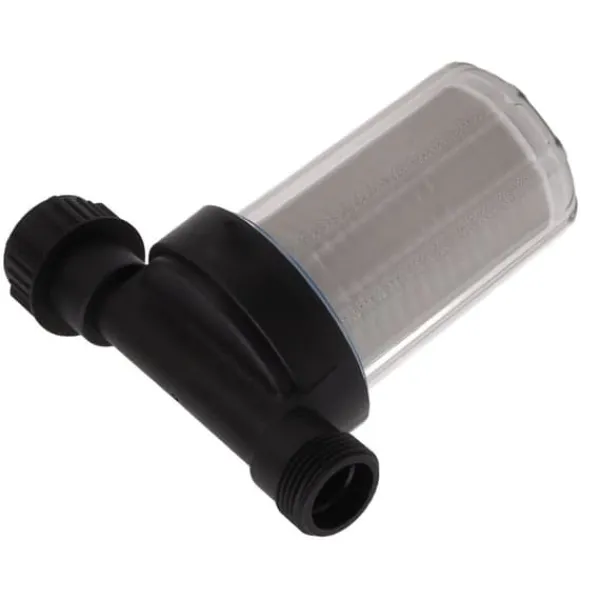 Online G3/4 Haveslangefilter Vandpumpe Si Filter Rustfrit stål Filterskærm Transparent design Haveslange Sedimentfilter Vanding