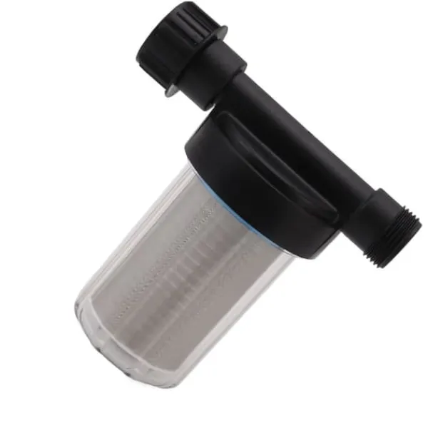 Online G3/4 Haveslangefilter Vandpumpe Si Filter Rustfrit stål Filterskærm Transparent design Haveslange Sedimentfilter Vanding