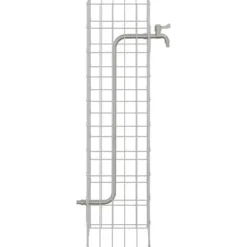 Springvand & Damme^Gabion søjle i rustfrit stål - Moderne udendørs dekoration | Størrelse: 25x25x100 cm