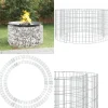 Clearance Gabion-bålkurv Ø 100 cm galvaniseret jern - Gabion-bålkurv - Gabion-bålkurve - Home & Living Pejse