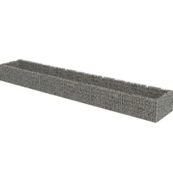 Plantningsbænke^Gabion-højbed i galvaniseret stål | Størrelse: 540x90x50 cm | Robust og holdbar haveindretning
