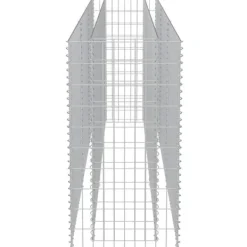 Plantningsbænke^Gabion-højbed i galvaniseret stål - Robuste plantekasser | Størrelse: 270x50x100 cm