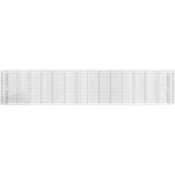 Plantningsbænke^Gabion-højbed i galvaniseret jern - Stabil plantekurv | Størrelse: 540x50x100 cm