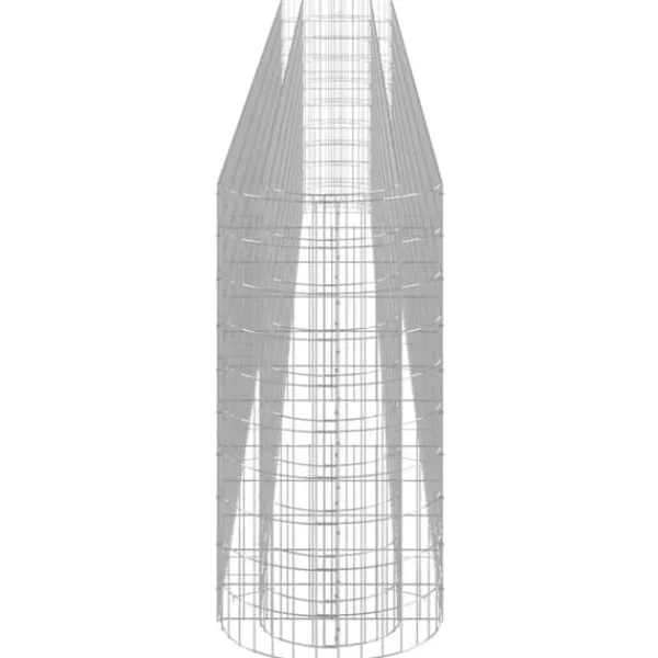 Plantningsbænke^Gabion-højbed i galvaniseret jern - Stabil plantekurv | Størrelse: 540x50x100 cm