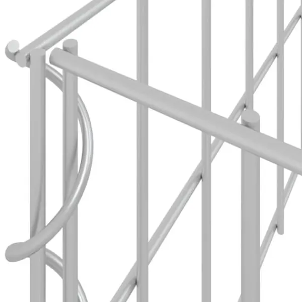 Krukker & Plantebeholdere^Gabion-højbed i galvaniseret stål - Stabil plantekasse | Størrelse: 100x100x20 cm