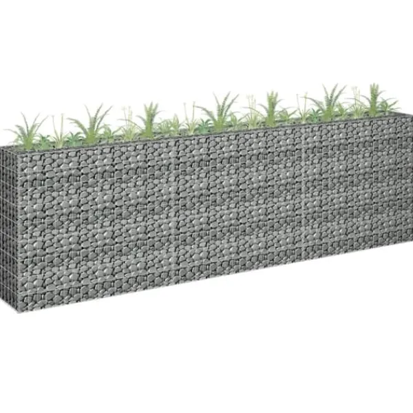 Discount Gabion-højbed 270x30x90 cm galvaniseret stål - Gabion-højbed - Gabion-højbede - Home & Living Krukker & Plantebeholdere