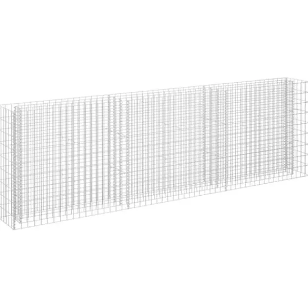 Discount Gabion-højbed 270x30x90 cm galvaniseret stål - Gabion-højbed - Gabion-højbede - Home & Living Krukker & Plantebeholdere