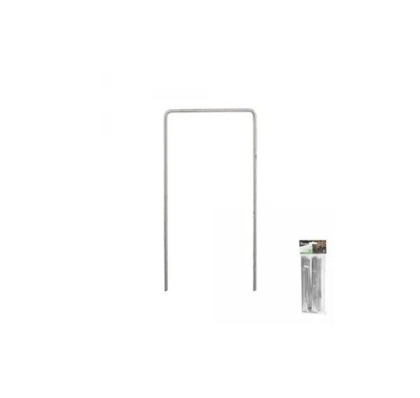 Haveduge^Galvaniseret metalstift i form af "U" bredde 7cm / højde 20cm
