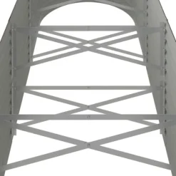 Plantningsbænke^Galvaniseret plantekasse i høj kvalitet - Højbed | Størrelse: 296x80x68 cm | Farve: Brun