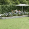Galvaniseret plantekasse 523x140x36 cm - Højbed i sølvfarvet stål | Størrelse: 523x140x36 cm Plantningsbænke