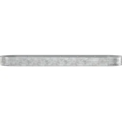Galvaniseret plantekasse 523x140x36 cm - Højbed i sølvfarvet stål | Størrelse: 523x140x36 cm Plantningsbænke