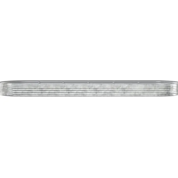 Galvaniseret plantekasse 523x140x36 cm - Højbed i sølvfarvet stål | Størrelse: 523x140x36 cm Plantningsbænke
