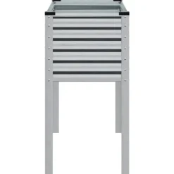 Discount Galvaniseret plantekasse til haven - Vejrbestandig stål | Størrelse: 100x45x90 cm Krukker & Plantebeholdere