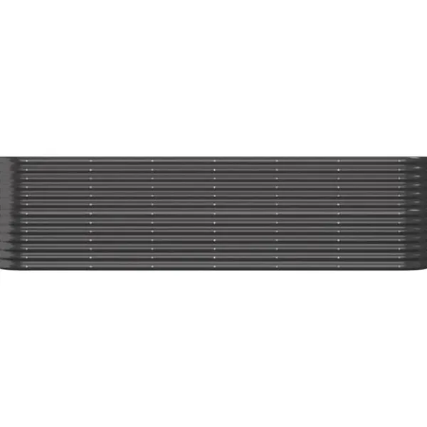 Discount Galvaniseret plantekasse 260x40x68 cm - Højbed til have og terrasse | Farve: Antracitgrå Plantningsbænke