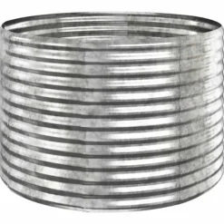 Best Galvaniseret plantekasse i stål - Højbed til have | Størrelse: 100x100x68 cm | Farve: Sølv Plantningsbænke