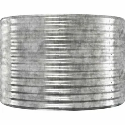 Best Galvaniseret plantekasse i stål - Højbed til have | Størrelse: 100x100x68 cm | Farve: Sølv Plantningsbænke