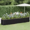 Best Galvaniseret plantekasse 368x80x68 cm | Farve: Antracitgrå Plantningsbænke