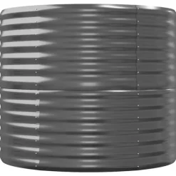 Best Galvaniseret plantekasse 368x80x68 cm | Farve: Antracitgrå Plantningsbænke