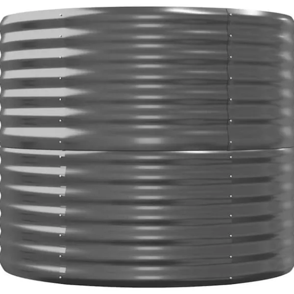 Best Galvaniseret plantekasse 368x80x68 cm | Farve: Antracitgrå Plantningsbænke