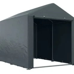Skure, Garager & Carports^Garage telt 1,6×2,18×1,72 m, UV-beskyttelse, vandafvisende, rulleport, grå