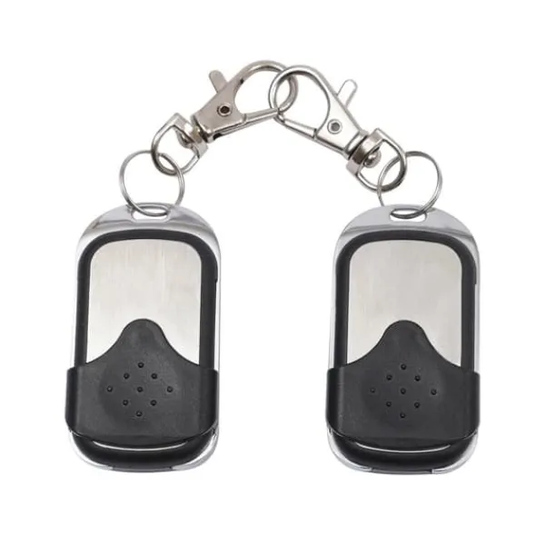 Hot Garageport/indkørselsport fjernbetjening - Håndholdt sender - 2-pak - 433 MHz - EV-1527 fast kode - ABS + aluminium - Sort Skure, Garager & Carports
