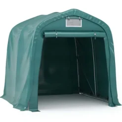 Garagetelt til opbevaring - PVC 100% | Størrelse: 1,6x2,4 m | Farve: Grøn Skure, Garager & Carports
