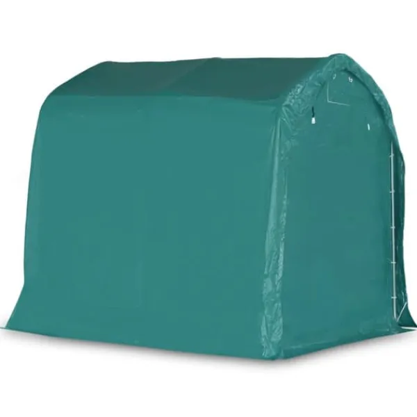 Online Garagetält i PVC - Vattentålig förvaring för fordon | Storlek: 2,4x2,4 m | Färg: Grön Skure, Garager & Carports