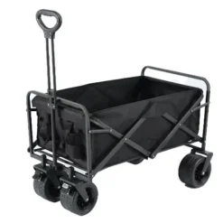 Hot Garden Cart Home ESPRIT Polyester Metal 83,5 x 58 x 56 cm Havekurve