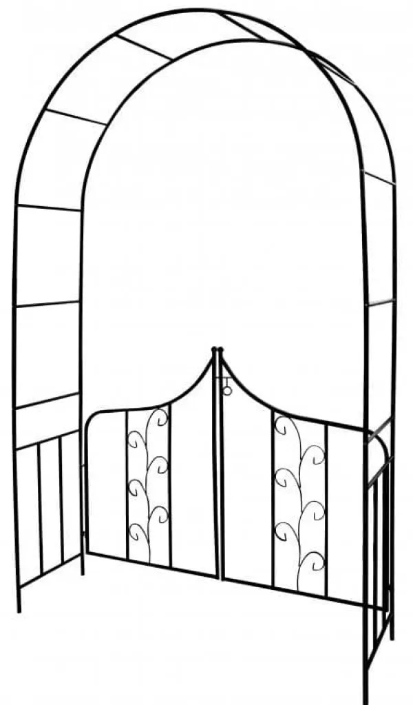 Garden Line - rosenbue metal - stald - 138x40x240 cm Krukker & Plantebeholdere