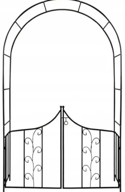 Garden Line - rosenbue metal - stald - 138x40x240 cm Krukker & Plantebeholdere