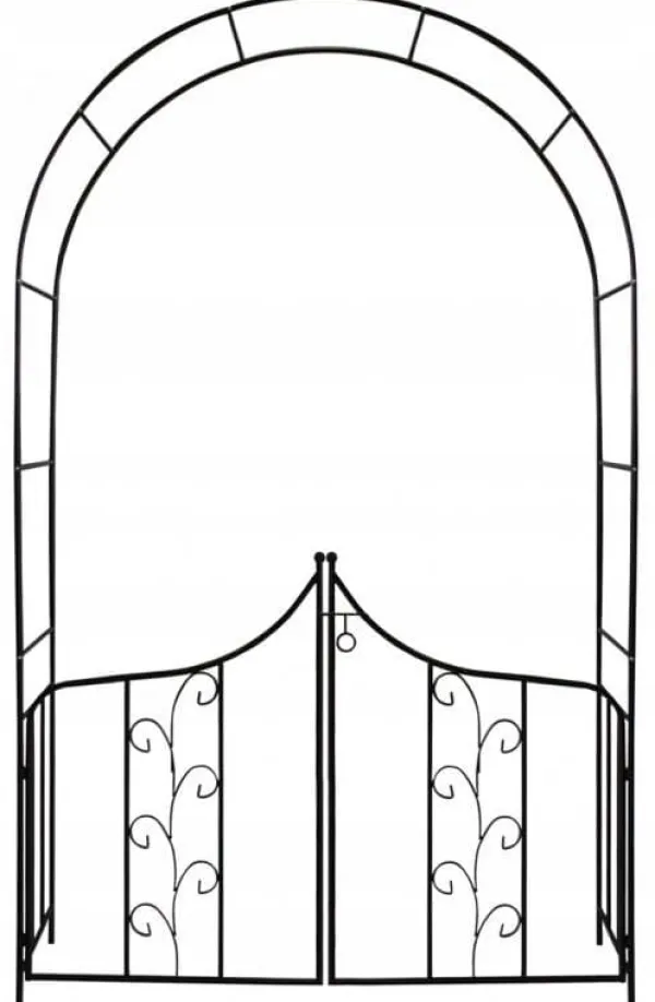 Garden Line - rosenbue metal - stald - 138x40x240 cm Krukker & Plantebeholdere