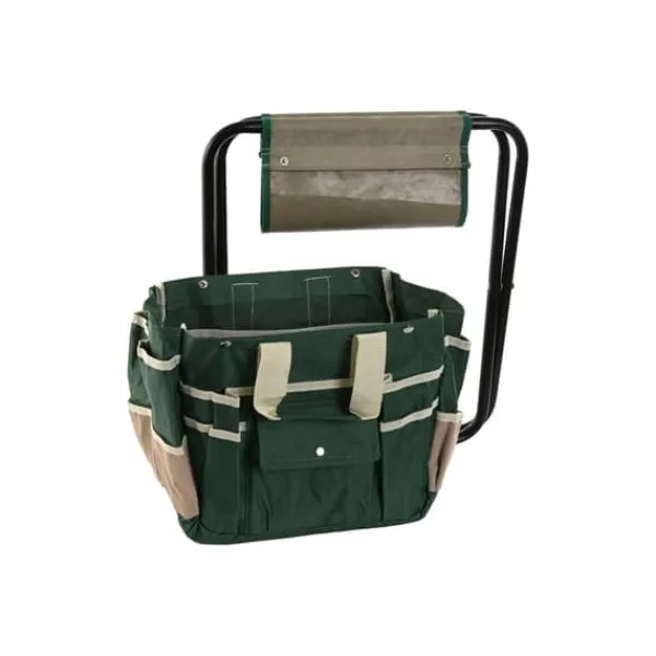 Haveværktøj^Garden tool kit Home ESPRIT Black Green Silver Natural Polyester Aluminium 7 Pieces